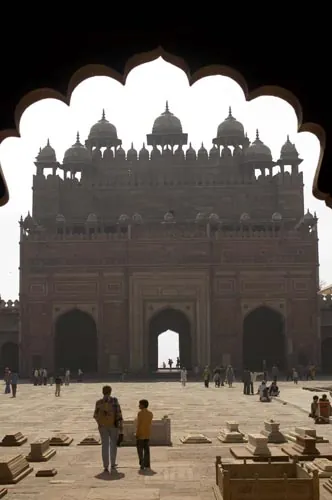 Veľká mešita vo Fatehpur Sikri, neďaleko Agry.