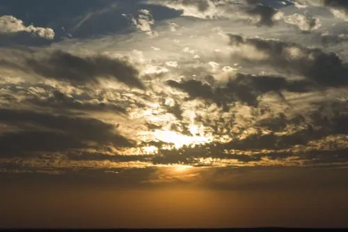 Západ slnka nad púšťou (Jaisalmer)