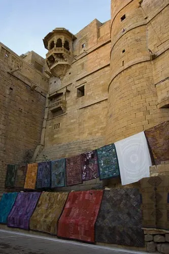Hradby pevnosti s tradičnými výrobkami  (Jaisalmer)