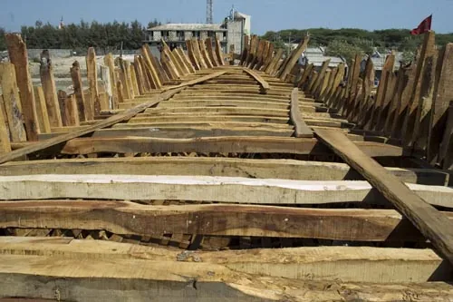 Kostra rozostavanej lode (Diu)